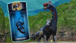 THE NEW GIANT DINOSAUR SONORASAURUS UNLOCK MAX LEVEL 40 FEEDING  BATTLE  JURASSIC WORLD THE GAME [upl. by Olaznog]