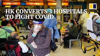 Hong Kong converts 3 public hospitals into Covidonly facilities in latest effort to fight 5th wave [upl. by Ahsenar]