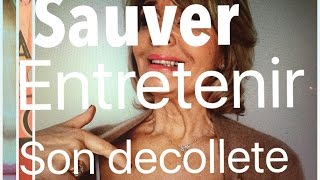 Prévenir et soigner en anti âge son décolleté  massages conseils et grimaces [upl. by Eugenle]