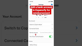 Expensify Reimbursement 💰 How to Add a Bank Account in Mobile App [upl. by Koziel]