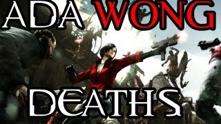 Resident Evil 6 All Ada Wong Death Scenes [upl. by Bellamy]