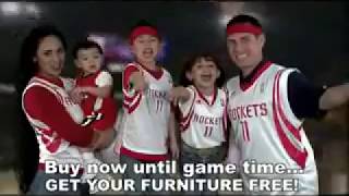 SCA Promotions  Hilton Furniture Commercial  Win with Houston Rockets [upl. by Nylkaj]