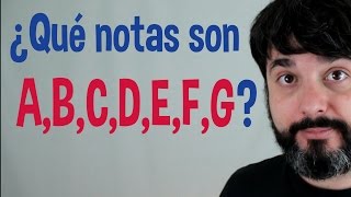 Las notas en inglés A B C D E F G sistema anglosajón EXPLICACIÓN FÁCIL [upl. by Caputto984]