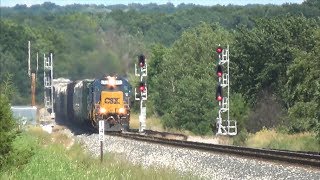 TRRS 364 CSX Local Train D707 with GP15T  Elmdale Fox amp Wyoming Yard [upl. by Ahsiemak]