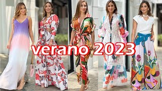 VESTIDOS DE MODA VERANO 2023 MODERNOS ELEGANTES Y SENCILLOS VESTIDOS EN TENDENCIA PRIMAVERA 2023🌞⛱💦 [upl. by Ainessej]