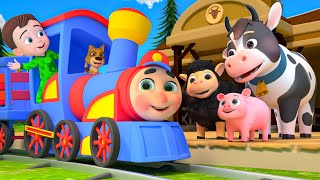 Train Choo Choo Song  MORE Lalafun Animal Nursery Rhymes amp Kids Songs [upl. by Dudley]