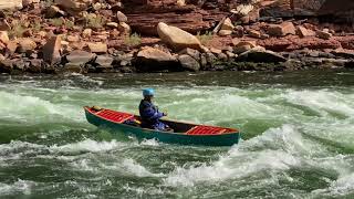 Running House Rapid Backwards In a Canoe On The Grand Canyon [upl. by Bronny]