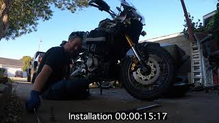 Super Tenere ACD Skid Plate Removal and Installation [upl. by Whall700]