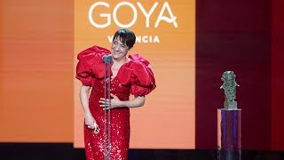 Blanca Portillo gana el Goya 2022 a Mejor Actriz Protagonista [upl. by Eigram]