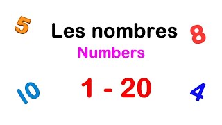 Numbers in french 1  20 Les nombres 1  20 [upl. by Morganne]