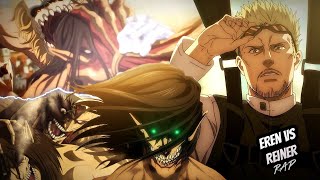 Eren Vs Reiner amp Galliard  Shingeki No Kyojin Rap  Final Season 2022  Doblecero [upl. by Natsirc566]