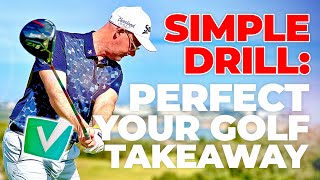 Backswing Basics  Simple Takeaway Golf Swing Drill [upl. by Gulick]