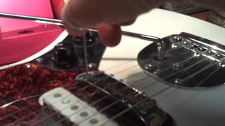 Squier amp Fender Jaguar Bridge Buzz set up [upl. by Nalyt]