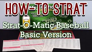 HowTo Strat Baseball Basic Version Board Game [upl. by Ynattir]