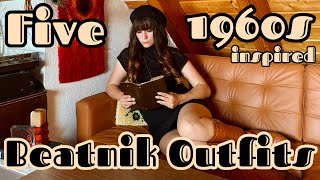 Five Beatnik inspired Outfit Ideas I 60s fashion inspiration [upl. by Aiela]