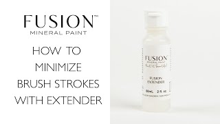 How to use Fusion Extender to achieve brush stroke free finish [upl. by Enenstein]