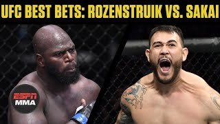 UFC Best Bets Jairzinho Rozenstruik vs Augusto Sakai  ESPN MMA [upl. by Cynthla]