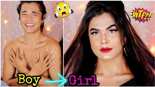 I Transformed a BOY into a GIRL Ft Montii Roy TikTok Star  Nilanjana Dhar [upl. by Gizela964]