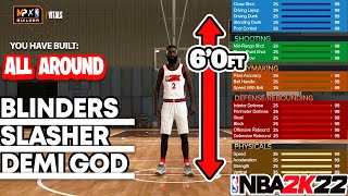 NEW GLITCHED POINT GUARD BUILD WITH 99 THREE amp CONTACT DUNKS NBA 2K22 [upl. by Enohpets]