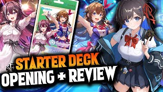 hololive Official Card Game Starter Deck Opening and Review [upl. by Goodyear679]