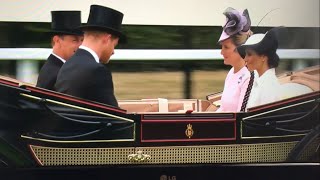 British Royal Family Arrive amp Meghans Debut ALL MOMENTS  Royal Ascot Day 1  2018 [upl. by Greyso]