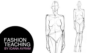 How to do fashion sketches step by step [upl. by Buddie]