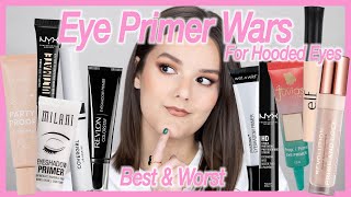 The Best amp Worst Eye Primers  Eye Primer Wars Finale  Oily Skin Drugstore Edition [upl. by Alard775]