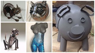 DIY Scrap  Junk  Rusted  Repurpose Metal Project Ideas [upl. by Aidua]