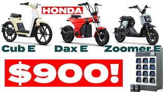 Honda Releases CHEAP New Motorcycles Dax E Cub E amp Zoomer E [upl. by Tarfe]