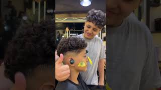 حلاقه كوميدي 😂 أزاله الحبايه المسلطنه بالإذن 😂🥵✂️💈viralvideo comment fun funny subscribe [upl. by Onavlis]