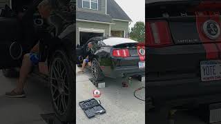 2012 Mustang GT500 Muffler Delete vs Flowmaster Outlaws Axle back Exhaust Comparison [upl. by Wharton]