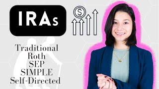 Types of IRAs  Traditional Roth SEP SIMPLE SelfDirected [upl. by Gamin771]