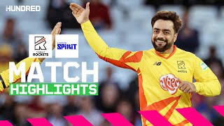 Rashid Khan MASTERCLASS 🤯  Trent Rockets vs London Spirit Highlights [upl. by Ainevul98]