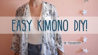 Easy Kimono DIY  4 Steps [upl. by Ikim800]