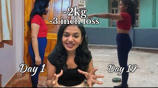 I did Chloe Ting’s 19Days Challenge Results Honest Review chloeting shredchallenge result [upl. by Akinas]