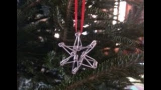 CLOTHESPIN SPRING STAR ORNAMENT DIY christmasornaments christmasornamentsdiy christmasornament [upl. by Gibbon]