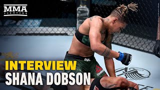 Shana Dobson Not Buying Mariya Agapova Gassed Out In Upset Win At UFC on ESPN 15  MMA Fighting [upl. by Shapiro796]