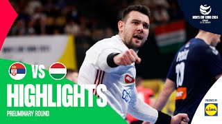 This is how you close a game  Serbia vs Hungary  Highlights  Mens EHF EURO 2024 [upl. by Herriott]