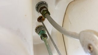 How to fix pipework to a tap faucet leaking under the sink [upl. by Survance]