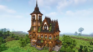 Minecraft  How to build a Large Medieval House  Minecraft Tutorial [upl. by Aria828]