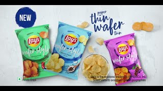 The all new Lay’s Wafer Style Its paper thin wafer thin [upl. by Adnolohs]