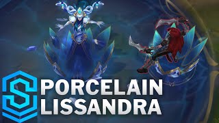 Porcelain Lissandra Skin Spotlight  PreRelease  League of Legends [upl. by Oirretno]