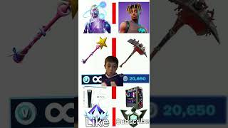 Which side galaxy skin or juice WRLD fortnite wouldyourather ￼￼ [upl. by Lynden]