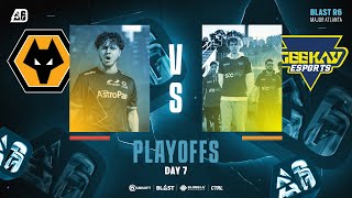 Wolves Esports vs Geekay Esports  Atlanta Major Playoffs  Day 7 [upl. by Martijn]