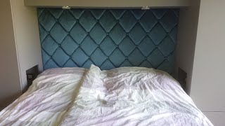 upholstered wall panels DIY [upl. by Herwig]