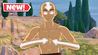 New AANG Skin Gameplay in Fortnite  Avatar State Style Unlocked [upl. by Hanikehs]