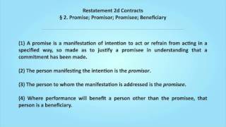 12 Contracts Promissory Estoppel [upl. by Anilef]