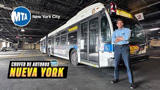 Asi es la vida de un chofer de autobus en Nueva York [upl. by Idnym]