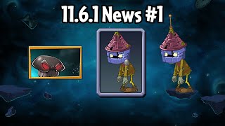 Update 1161 News 1  TurretHead Zombie Almanac Icon amp Doom Shroom Sounds  Plants vs Zombies 2 [upl. by Ekal]