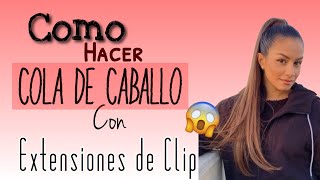 TUTORIAL EXTENSIONES cómo colocar unas extensiones de clip súper largas [upl. by Winonah973]